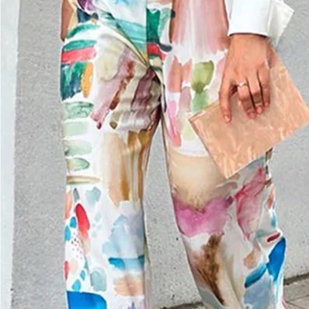 Colorful Abstract Women's Pants